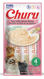 CHURU Creamy Cat Treat Tuna With Salmon 4 Tubes 56g.