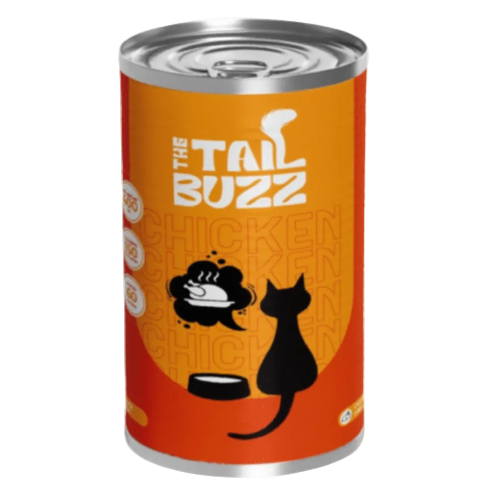 The Tail Buzz Wet Cat Food, Chicken 400 gm.