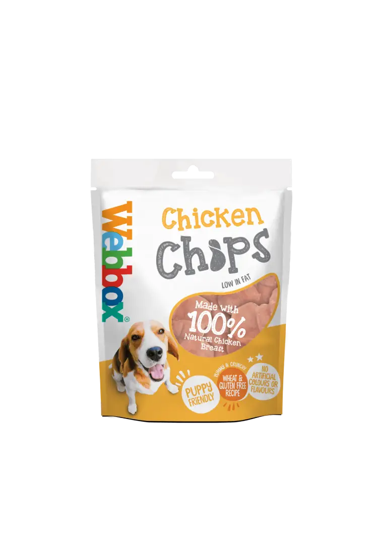 Webbox Puppy Treat Chicken Chips 80g