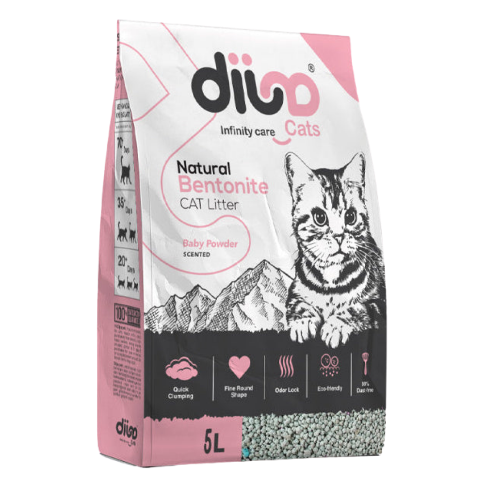 Dija cat litter clumping baby powder – 5L.