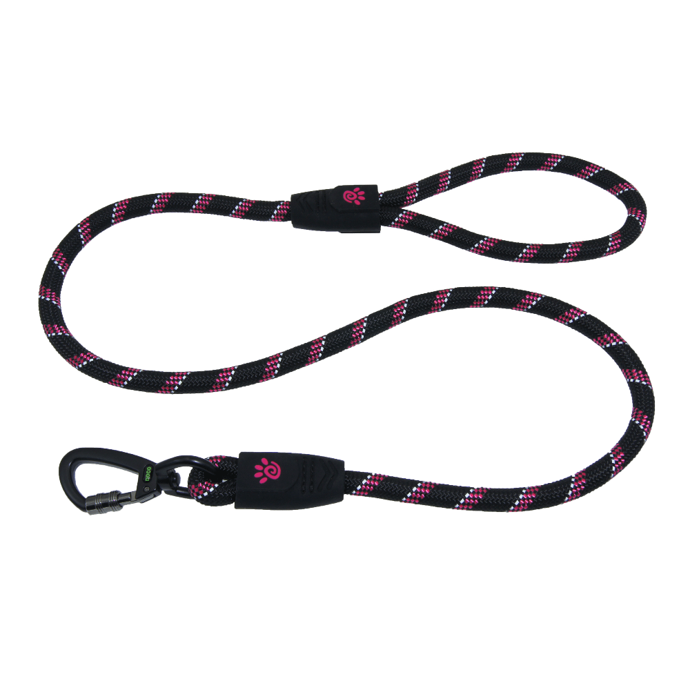 DOCO® 5ft Reflective Rope Dog Leash w/ Click & Lock Snap (1/2" Width) (13mm*150cm).