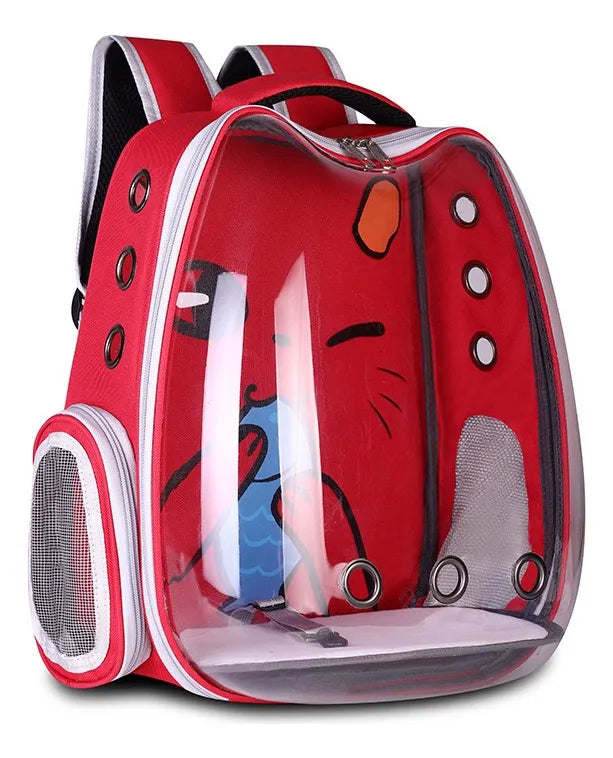 Pet Backpack TransparentPet Bag for cats and small dogs