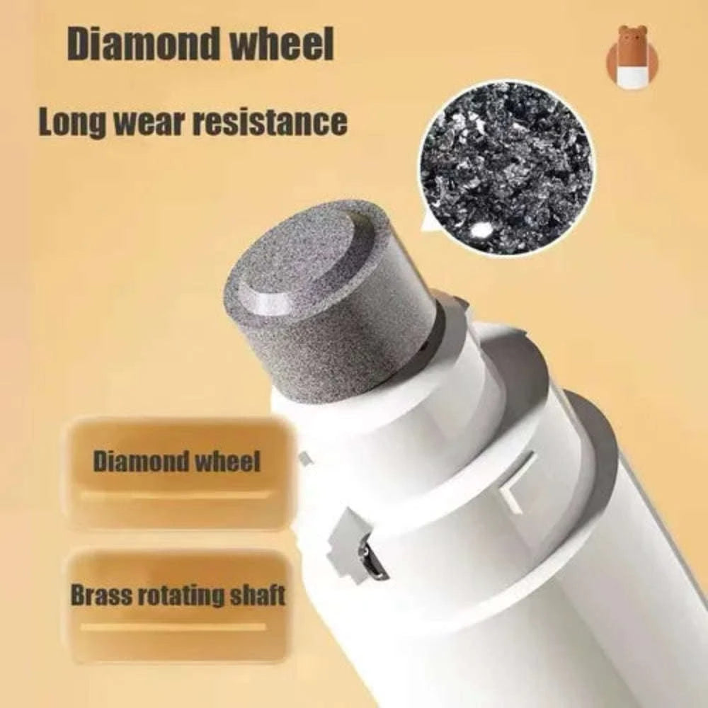 Super Quiet Electric Pet Nail Trimmer with LED Light.