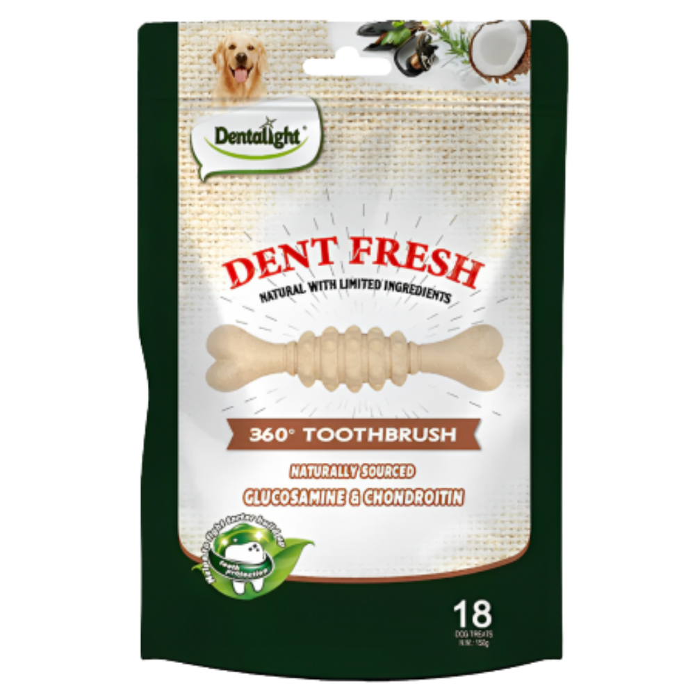 Dentalight Dent Fresh Dog Treat with Glucosamine & Chondroitin 18 Pieces Petfast.shop Dentalight Chewy Treat Dental Treat Dog Exclusive Treats petfast.shop Egypt PDE5948S Default Title 395.00