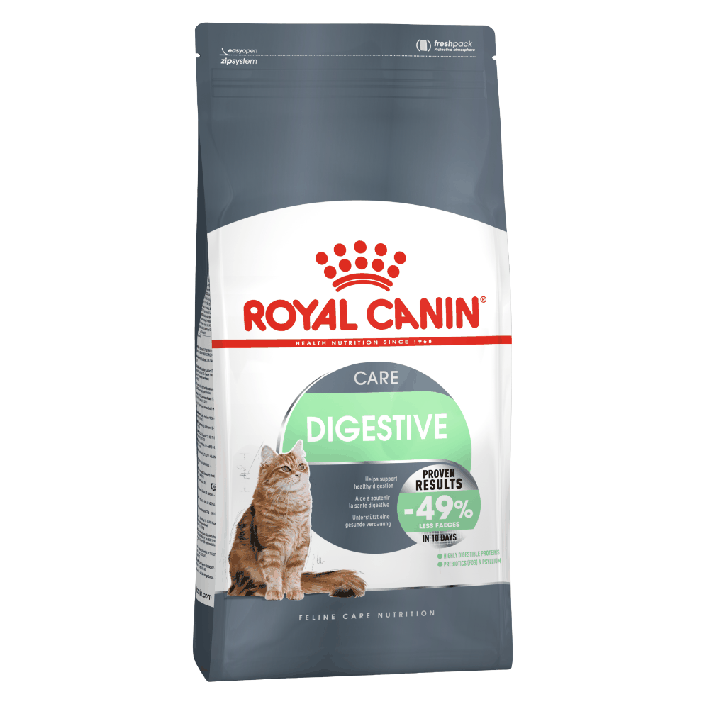 Royal Canin Digestive Care All Breeds Adult Cat Food.