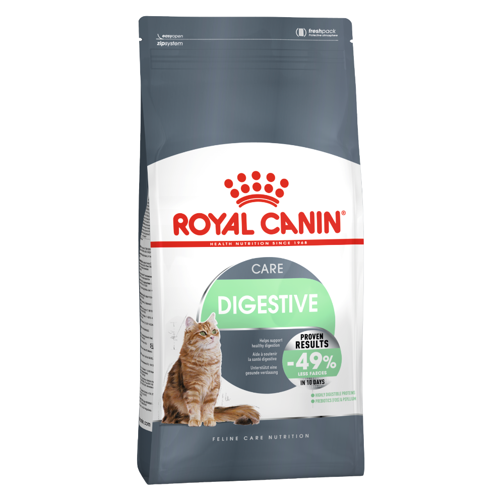 Royal Canin Digestive Care All Breeds Adult Cat Food.