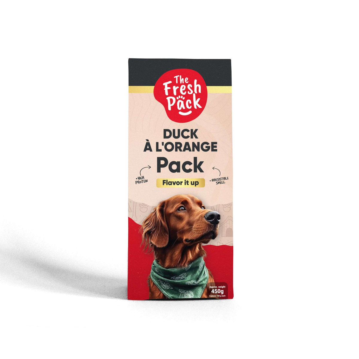 The Fresh Pack Duck à L'OrangeFor Dogs - "UMAMI" 450 Grams.