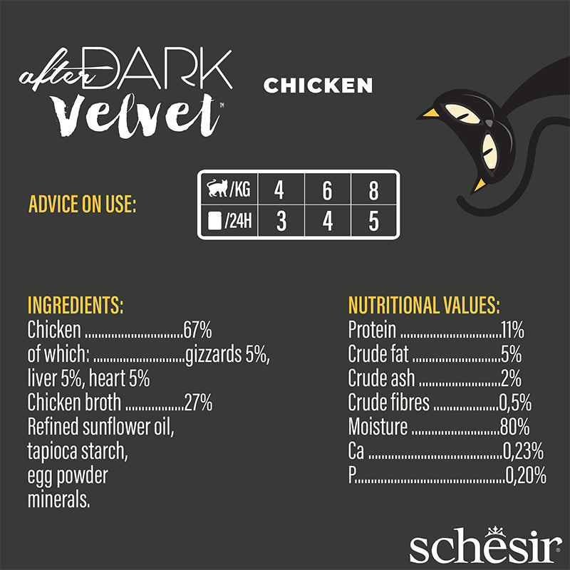 Schesir after dark Pollo in mousse 80g in busta.