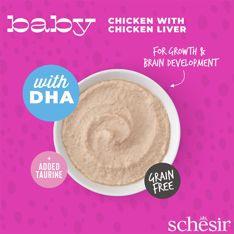 Schesir Pollo con fegato di pollo in mousse 70g in busta.