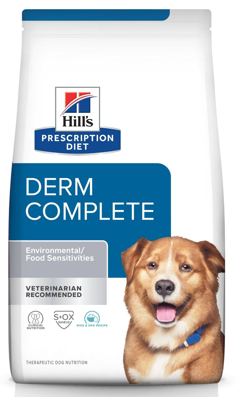 Hill's Prescription Diet Derm Complete Dry Food for Mini Breed Adult Dogs 4 kg.