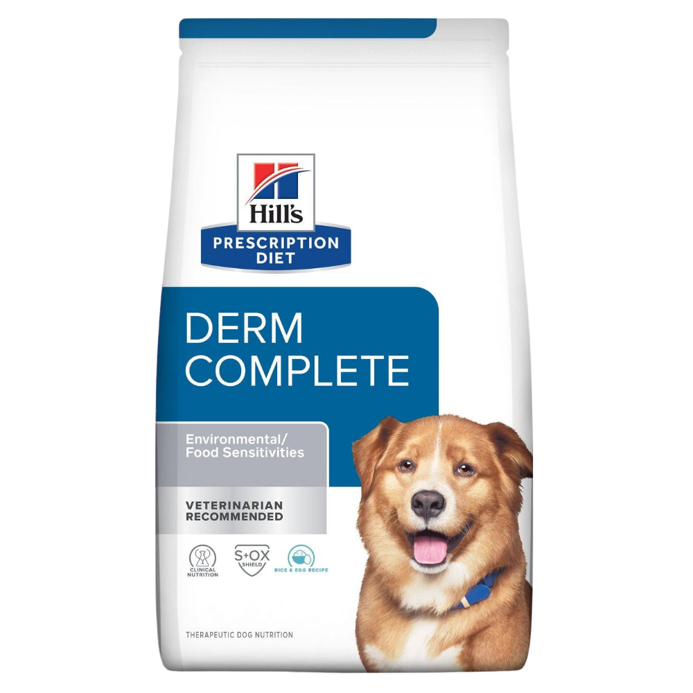 Hill's Prescription Diet Derm Complete Dry Food for Mini Breed Adult Dogs 4 kg.