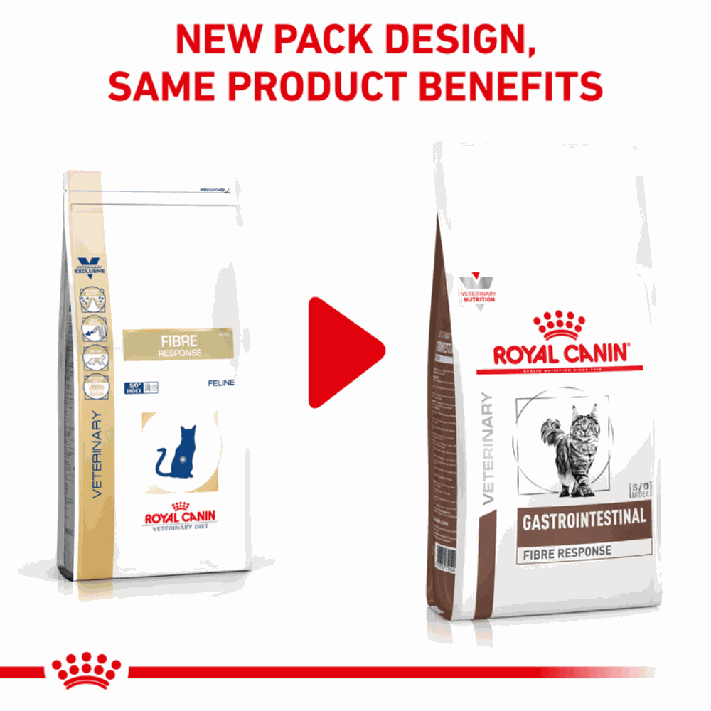 Royal Canin Gastrointestinal Fibre Response All Breeds Adult Cat Food.