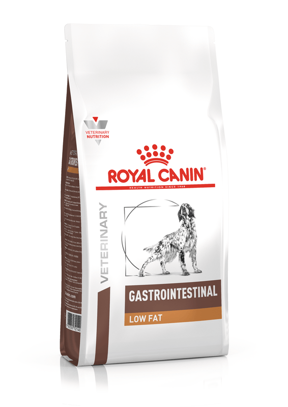 Royal Canin Gastrointestinal Low Fat All Breeds Adult Dog Food.