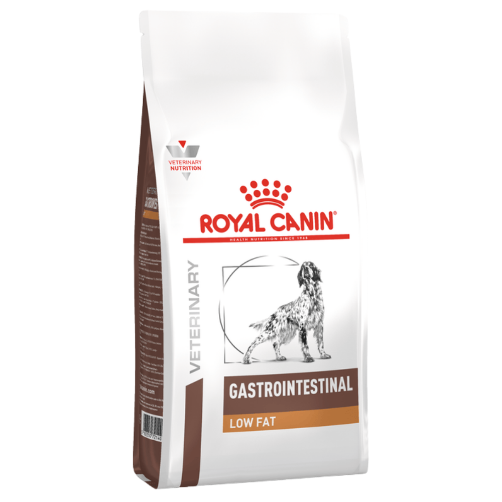Royal Canin Gastrointestinal Low Fat All Breeds Adult Dog Food.