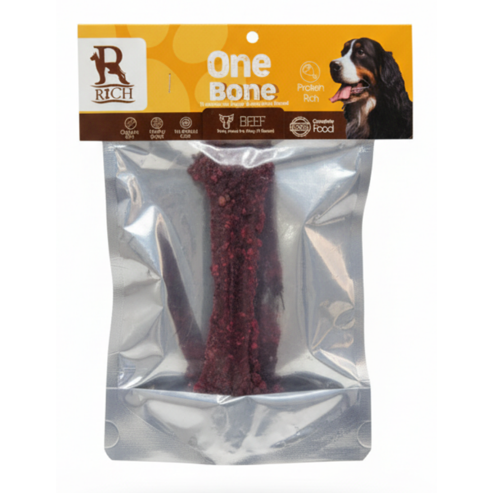 Rich Double Bone Dog Treat with Beef 1 pcs.