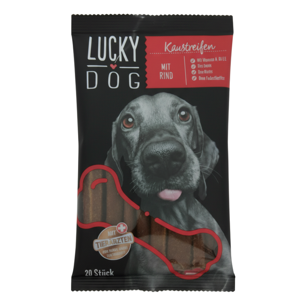 Lucky Dog Beef-Chewables For Adult Dogs 200g.