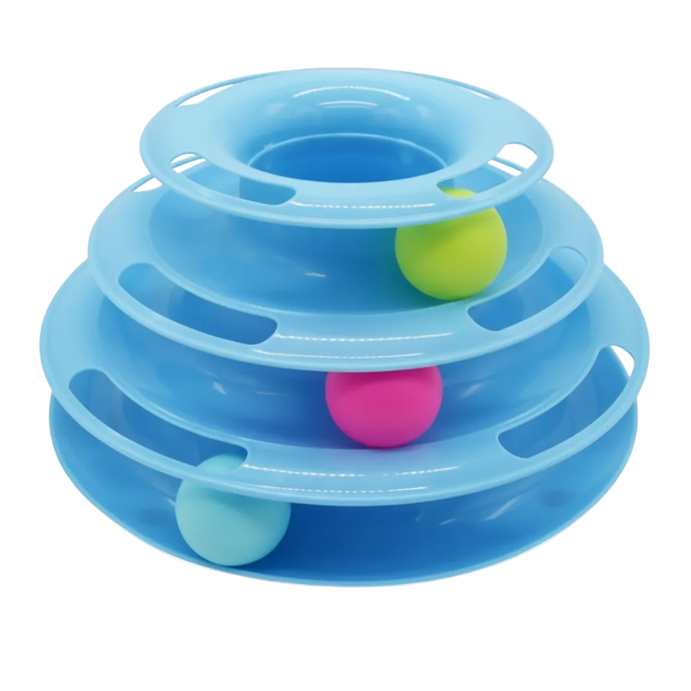 Cat Toy 3 Floor With Ball.