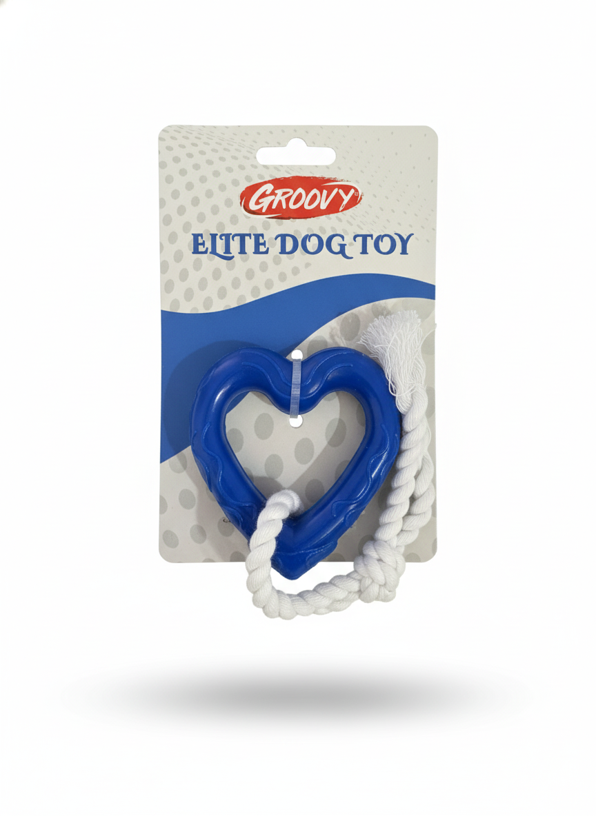 Groovy Elite Dog Toy Heart