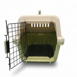 Naomi Pet Crate Green- With Bowl and Plastic Pad 50*34.5*34cm.