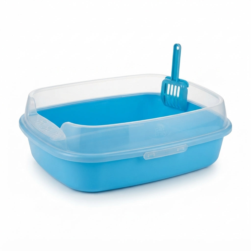Cat Litter Box with Scoop Size 44*35 cm Petfast.shop Generic Box & Accessories & Litter Cat Kitten Litter Box & Accessories petfast.shop Egypt PCA3871S pink 600.00