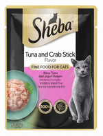 Sheba Premium Cat Food Tuna & Crab Stick 70g