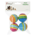 4 Rainbow Ball Toy for cats.