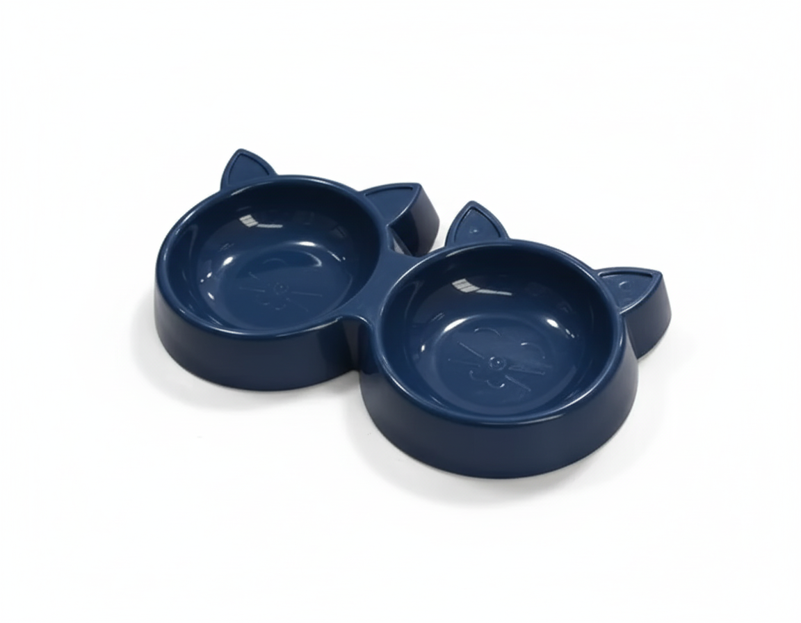 Double Plastic Feeder for Cats.