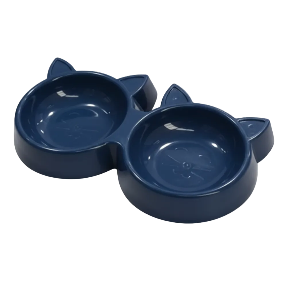 Double Plastic Feeder for Cats.