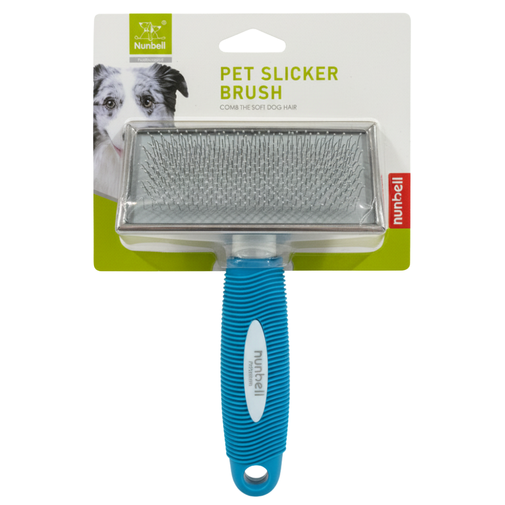 Nunbell pet slicker brush on a white background