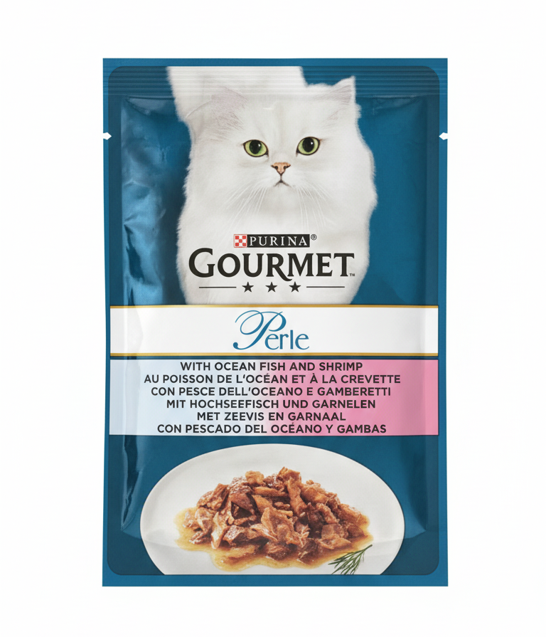 Gourmet Perle with Ocean Fish & Shrimp Pouch 85g