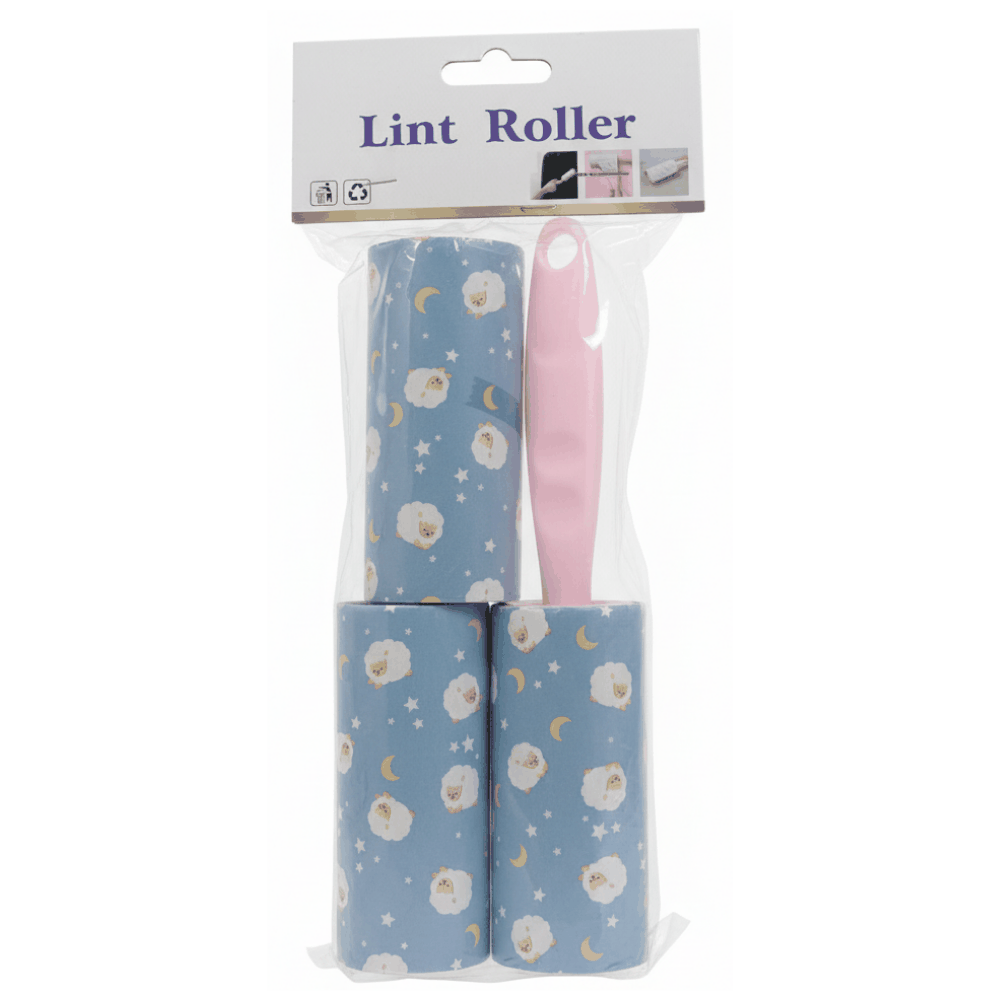 Lint Roller Set with 2 Decorative Refills.