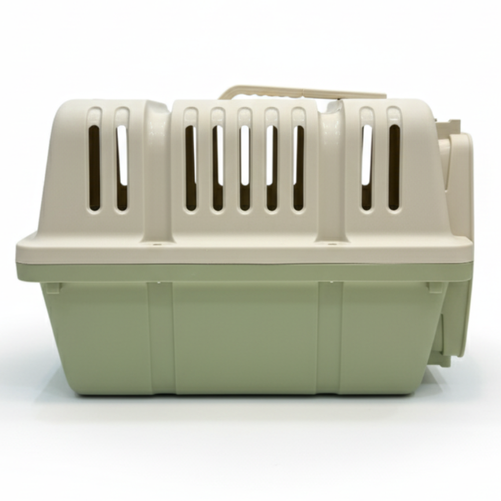 Naomi Pet Crate Green- With Bowl and Plastic Pad 50*34.5*34cm.