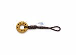 Dog Chew Toy - Rubber Tire & Rope - Tug of War Game.