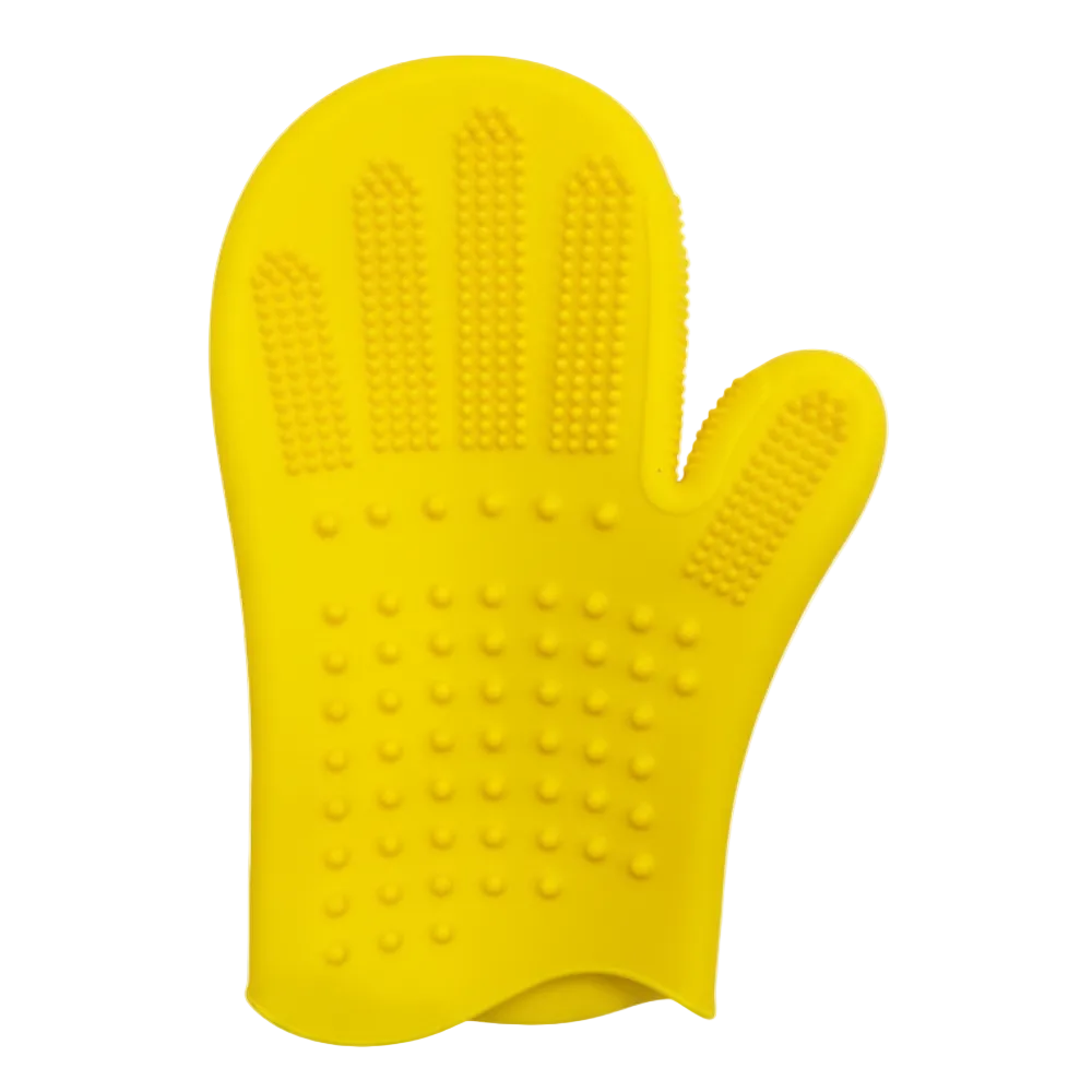 Pet Grooming silicon multi-function gloves.