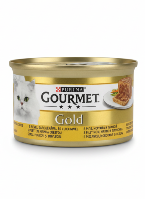 GOURMET PURINA GOLD WITH CHICKEN and CARROTS 85 GR.