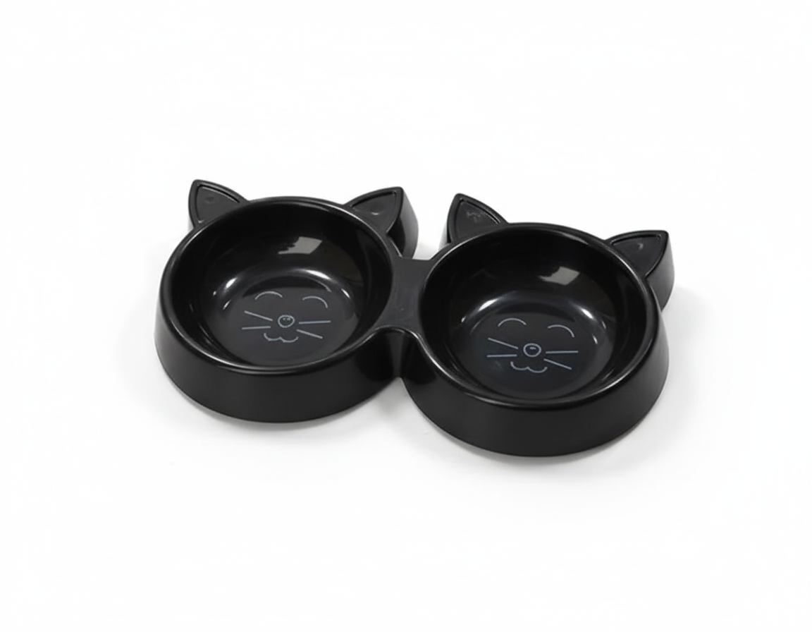 Double Plastic Feeder for Cats.