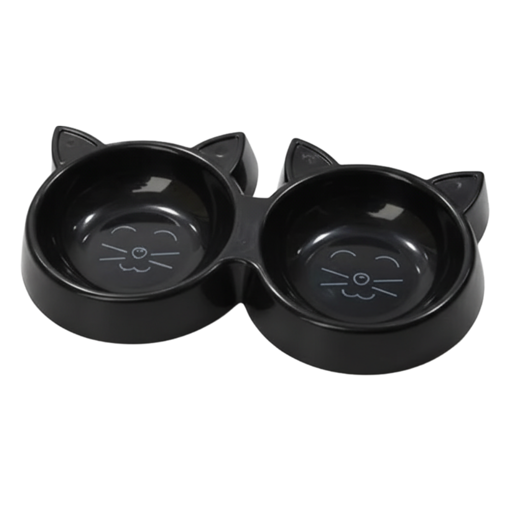 Double Plastic Feeder for Cats.