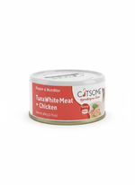 Catsome Grain Free Tuna White Meat & Chicken Cat Canned Food Gravy 80g.