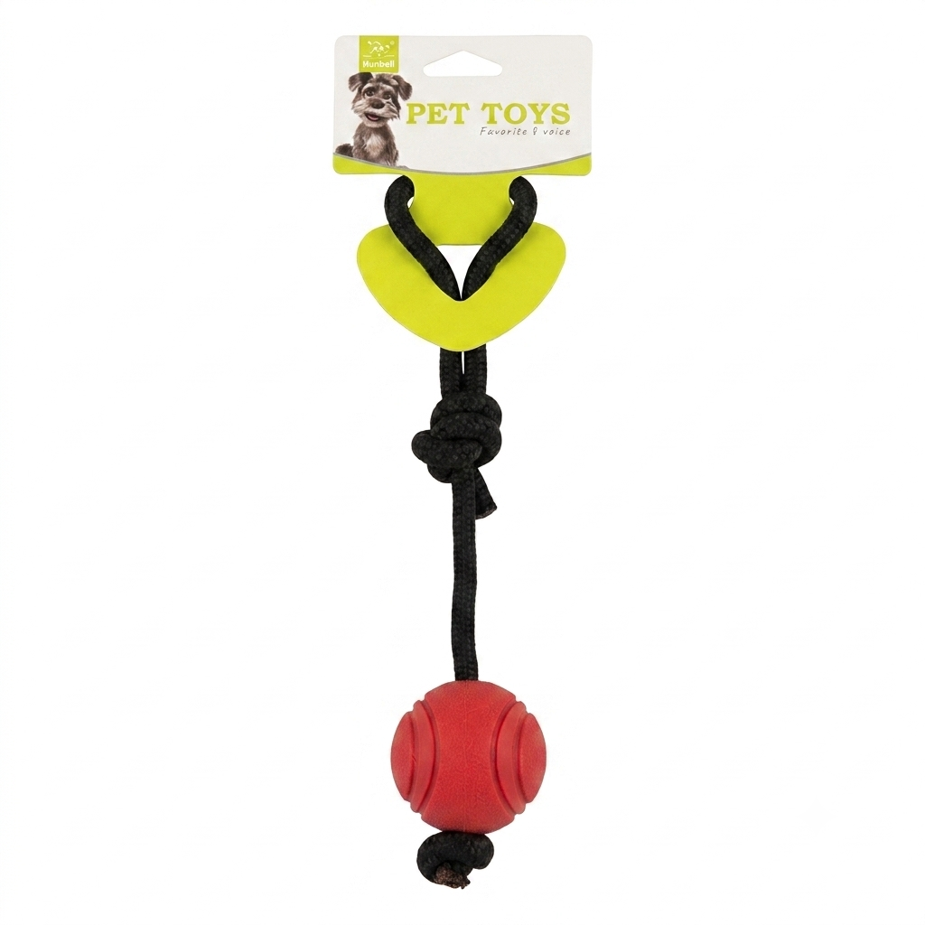 Nunbell Dog Ball Toy with Rope