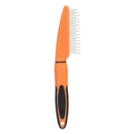 Naomi Pet Grooming Rake Comb Black And Orange.