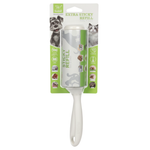 Cat grooming brush with packaging on a white background