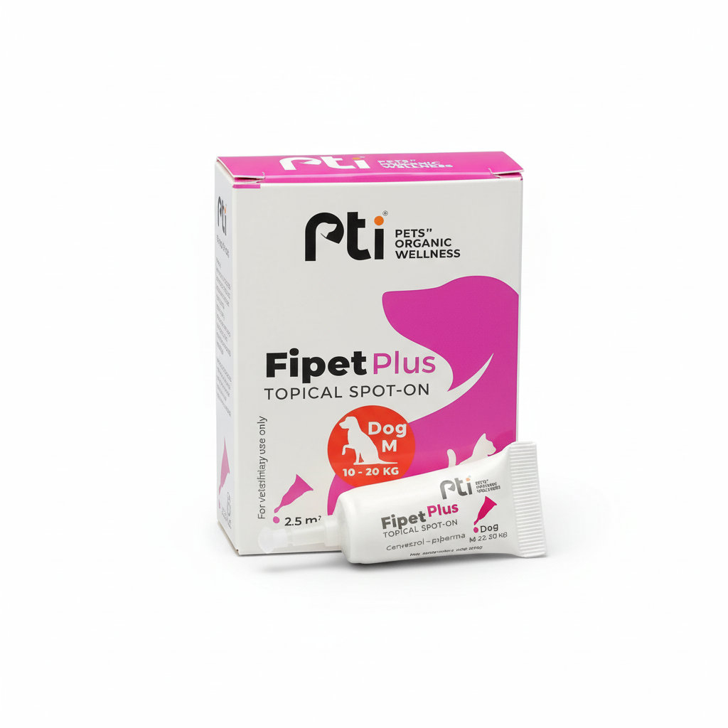 Pti Fipet Plus Topical Spot-on For Medium Dogs 10-20Kg 2.5ml.