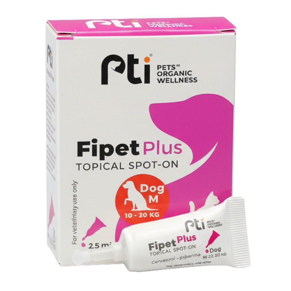 Pti Fipet Plus Topical Spot-on For Medium Dogs 10-20Kg 2.5ml.