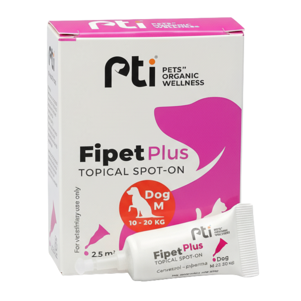 Pti Fipet Plus Topical Spot-on For Medium Dogs 10-20Kg 2.5ml.