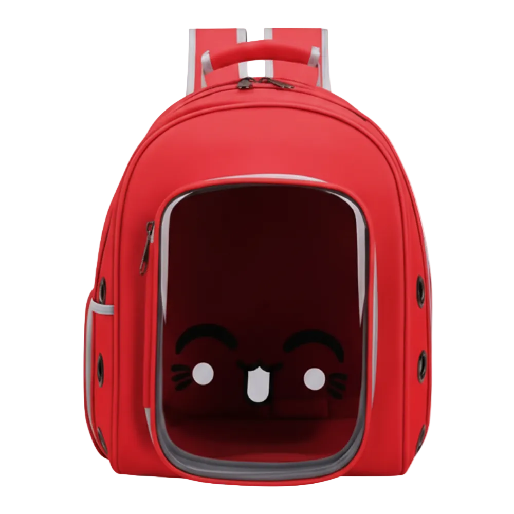 Pet Backpack TransparentPet Bag for cats and small dogs.