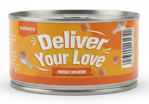 Petmetro Chicken Cat Wet Food Canned 85g.