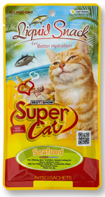 Super Cat Liquid Snack Seafood 4*15g