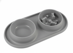 Dual Food and Water Bowl for Cats and Dmall Dogs