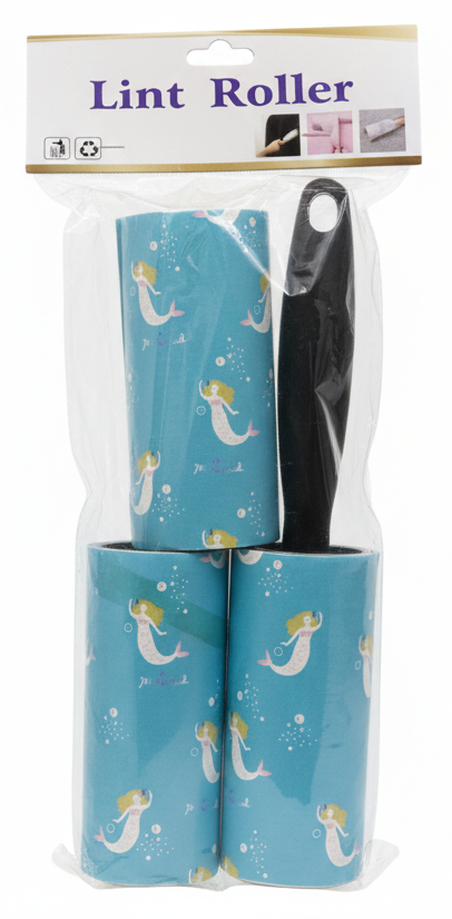 Lint Roller Set with 2 Decorative Refills.