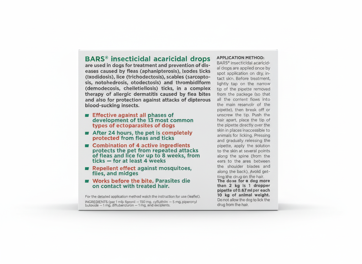 Bars for dogs (1 Dose).